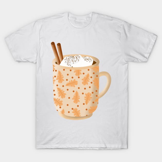 Hot Cocoa T-Shirt by MarcyBrennanArt